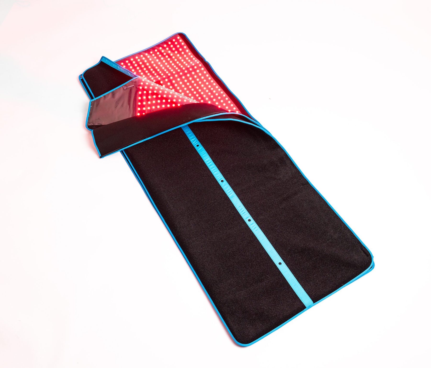 BlockBlueLight Red Light Therapy Blanket folded, top corner