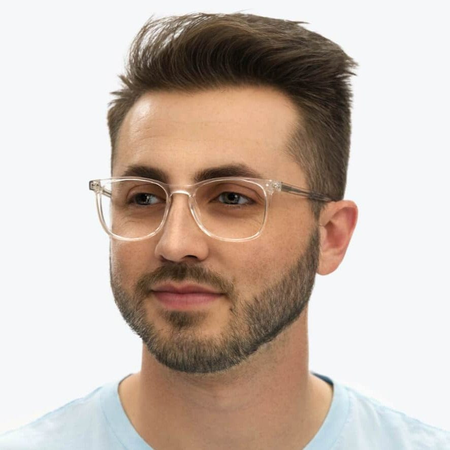 BlockBlueLight Blue Light Filter Computer Glasses - Clear Lens ScreenTime Taylor Computer Glasses - Crystal