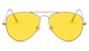BlockBlueLight Blue Light Filter Glasses - Yellow Lens DayMax Aviator Glasses