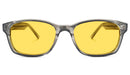 BlockBlueLight Blue Light Filter Glasses - Yellow Lens DayMax Wayfarer Glasses - Pearl Grey