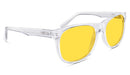 BlockBlueLight Blue Light Filter Glasses - Yellow Lens Kids DayMax Wayfarer Glasses - Crystal